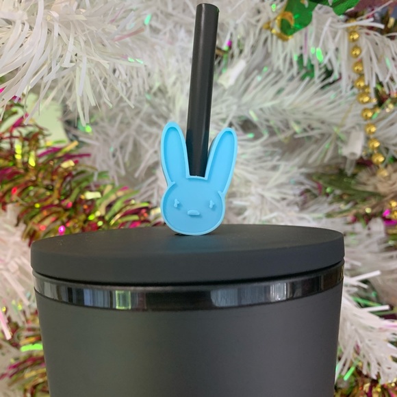 Bad Bunny Logo Straw Topper - Picture 3 of 3